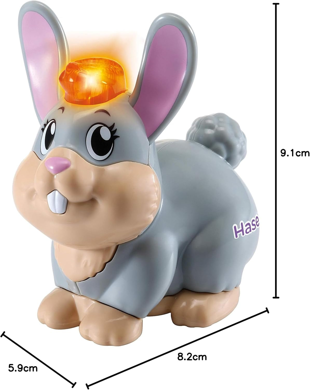 Vtech Tip Tap Baby Animals - Coniglio - Giocattolo interattivo con luci e musica per giochi di ruolo fantasiosi - Per bambini da 1 a 5 anni Bebe Toys Naty Shop