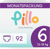 Pannolini Pillo, Taglia 7, 84 Pezzi, 4 Confezioni da 21 Pannolini Ciascuno, Taglia 7 - XXL (15+ kg) - Pannolini per bambini