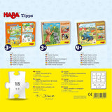 HABA Puzzle Vigili del Fuoco - Set da 3 Pezzi per Bambini dai 3 Anni in su Puzzle in Cartone con Polizia e Ambulanza - Stimola la motricità fine e la concentrazione - 1302759001 Puzzle Naty Shop