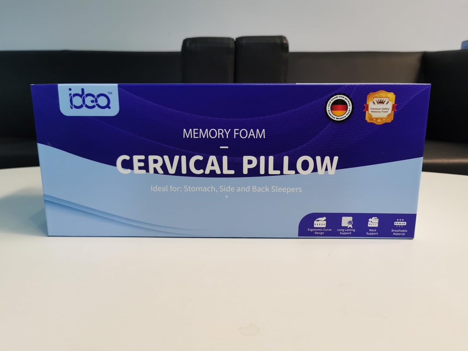 Cuscino per dolore al collo, cuscino ergonomico ortopedico per il collo, cuscino in memory foam addominale laterale posteriore, cuscino antirussamento per uomini e donne (62 * 34,5 * 12/8 CM) Cuscini ortopedici cervicali Naty Shop