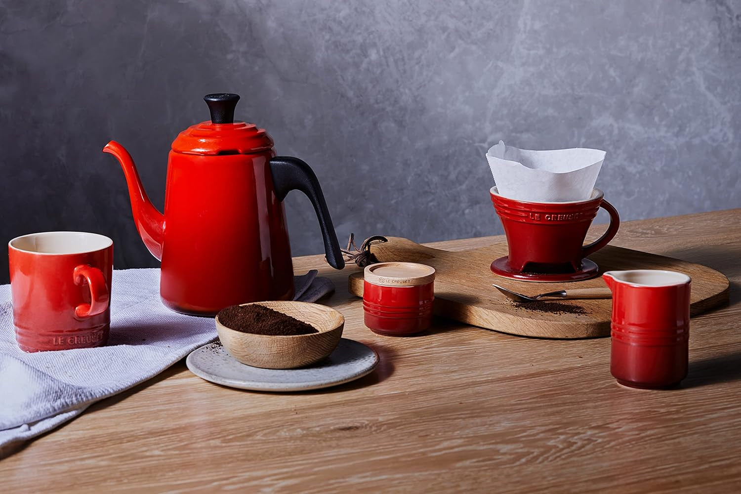 Tazza da latte in gres Le Creuset, 150 ml, rosso ciliegia, 91051700060099