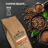 COFFEE CRUISE Sweet Brazil Brasilianische Kaffeebohnen 1kg - Mittlere Röstung - Aroma Kakao und Schokolade - Für All Kaffeemaschinen - 100% Arabica