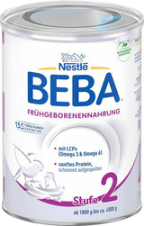 Alimento per neonati prematuri BEBA Level 2, Alimento speciale per neonati prematuri e neonati di peso ridotto, pronto da bere, confezione da 32 (32 x 90 ml) Naty Shop