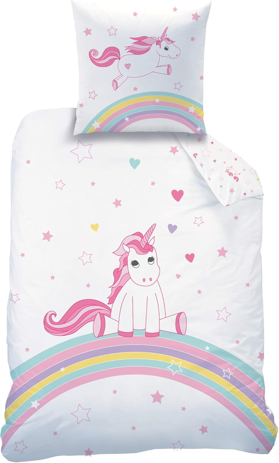 Biancheria letto per bambine, Unicorno, cotone Biancheria letto - bambini Naty Shop