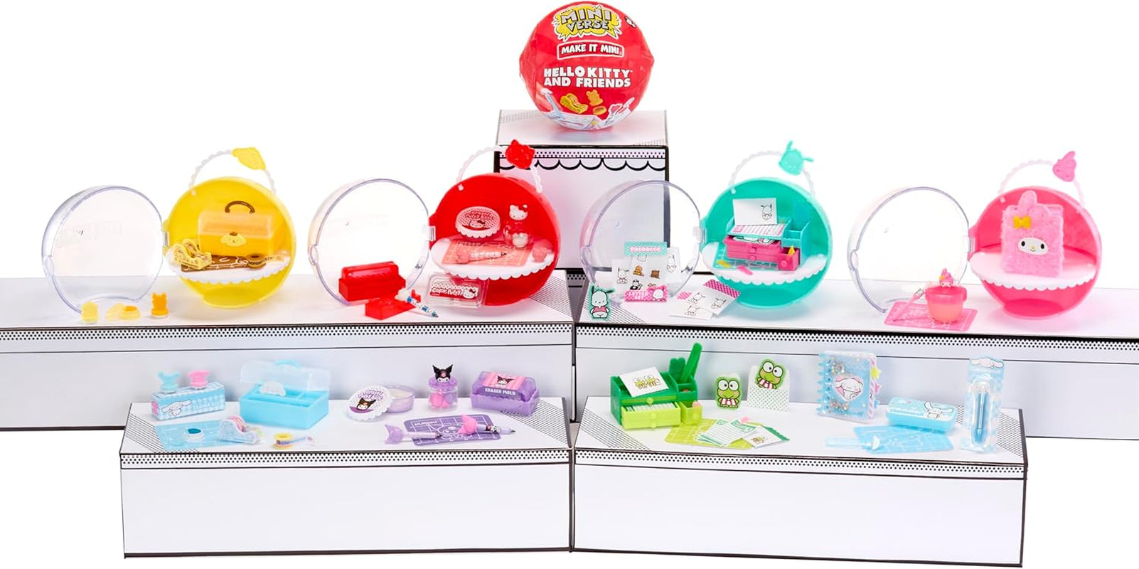 Miniverse MGA Make It Mini Hello Kitty and Friends Serie 3 - Mini oggetti da collezione, Sanrio, cancelleria con repliche retrò, artigianato, fai da te, per collezionisti e bambini dagli 8 anni in su