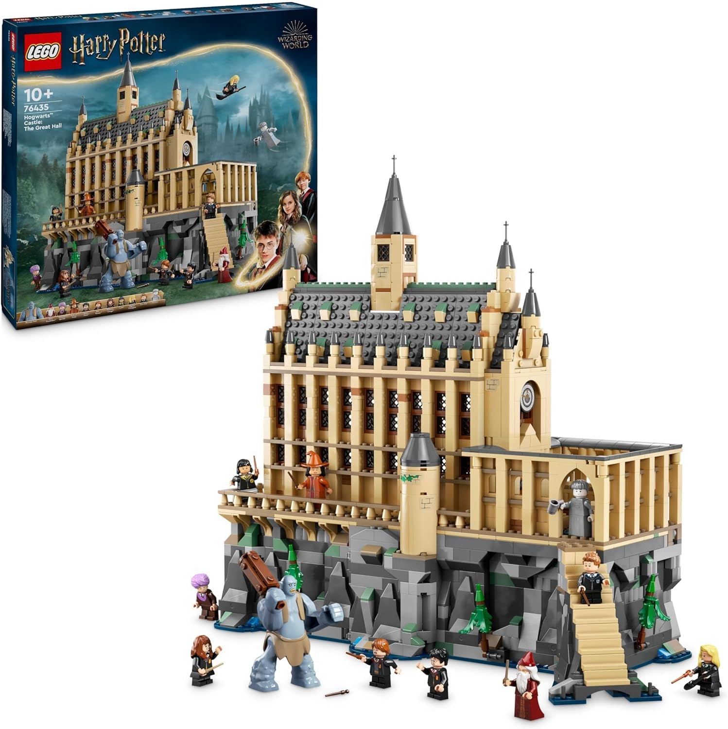 LEGO Harry Potter Castello di Hogwarts: La Sala Grande, giocattolo da collezione con 11 minifigure tra cui Hermione Granger, regalo magico per ragazzi e ragazze 76435 Set da costruzione Besuche den LEGO-Store Titolo predefinito