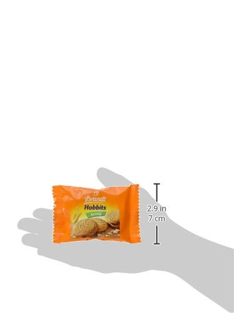 Brandt Hobbits Crunchy - Confezione da 2 - Scatola per catering da 60 confezioni - Biscotti integrali con farina d'avena ad alto contenuto di fibre (60 x 22,8 g)