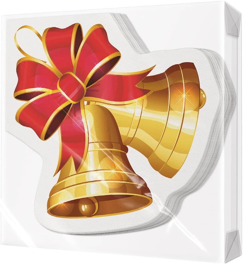 PAW - Tovaglioli Airlaid (40 X 40 Cm) I 50 Pezzi I Perfetto per Natale, Inverno, Vacanze I Decorazioni per la tavola della Vigilia di Natale I Tovaglioli Simil Tessuto Airlaid Rami Invernali I Rami Invernali