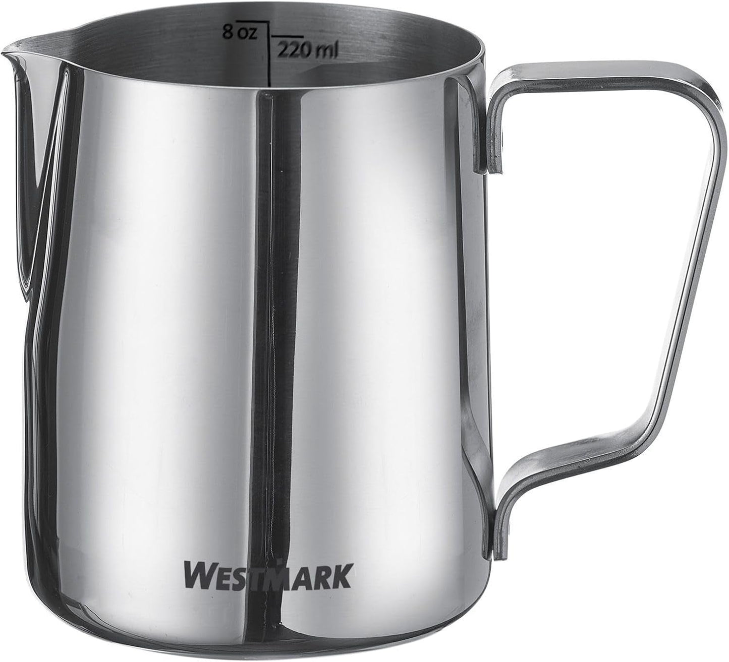 Caraffa per latte Westmark Brasilia da 200 ml - ideale per crema di caffè, latte, miele e altri additivi per caffè e tè, accessorio barista - acciaio inossidabile