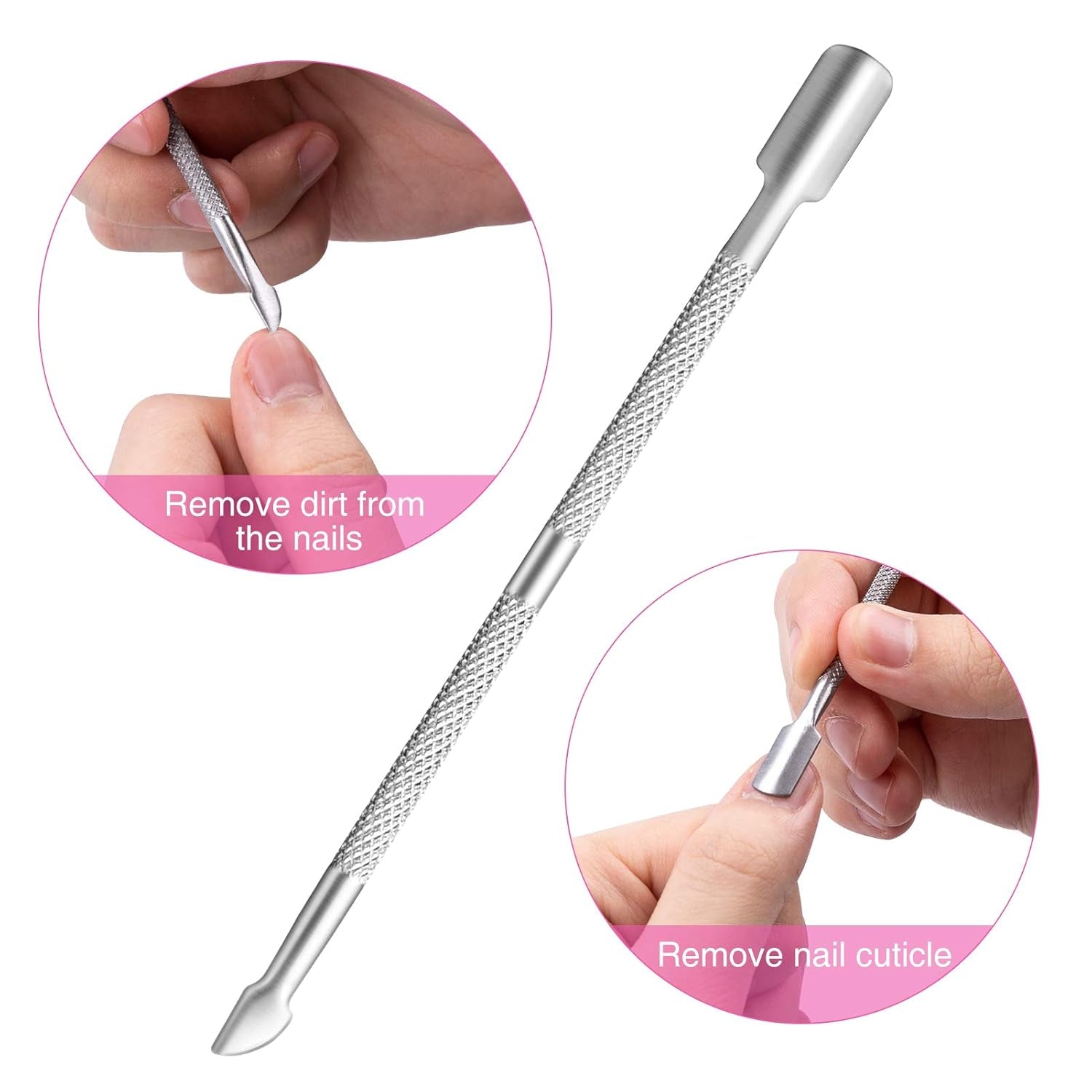 200 punte per unghie finte, 10 misure, unghie artificiali in acrilico con spingipelle e scatola trasparente per donne e ragazze (naturale e trasparente)