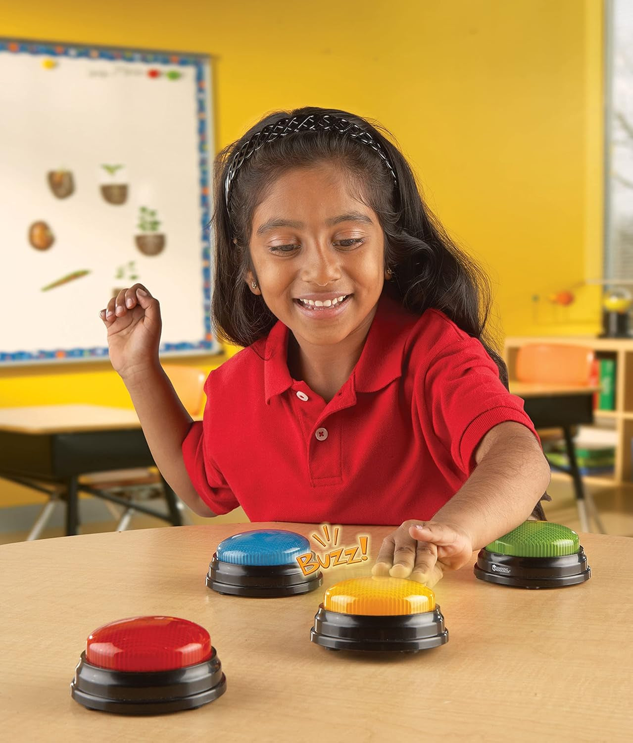 Learning Resources Giochi educativi con luci e suoni a partire da 3 anni Giocattolo con domande per bambini con 4 suoni diversi per serate di gioco e aule Giocattoli Bebe Naty Shop