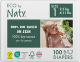 Pannolini Eco Eco by Naty Baby Eco Pannolini - pannolini biologici premium, ecologici, realizzati con materiali a base vegetale, ideali per la pelle sensibile del bambino (taglia 5 - 80 pezzi)