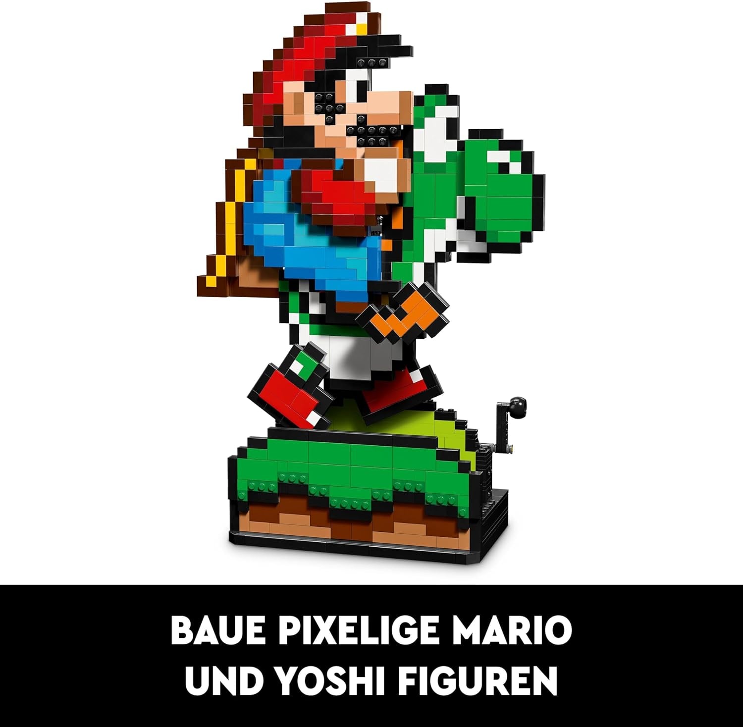 LEGO Super Mario World: set da collezione Mario e Yoshi Nintendo, pixel figure, modello da costruire ed esporre, decorazioni per la casa e oggetti da collezione, kit modello e regalo per fan adulti 71438 Set da costruzione Acquista il negozio LEGO