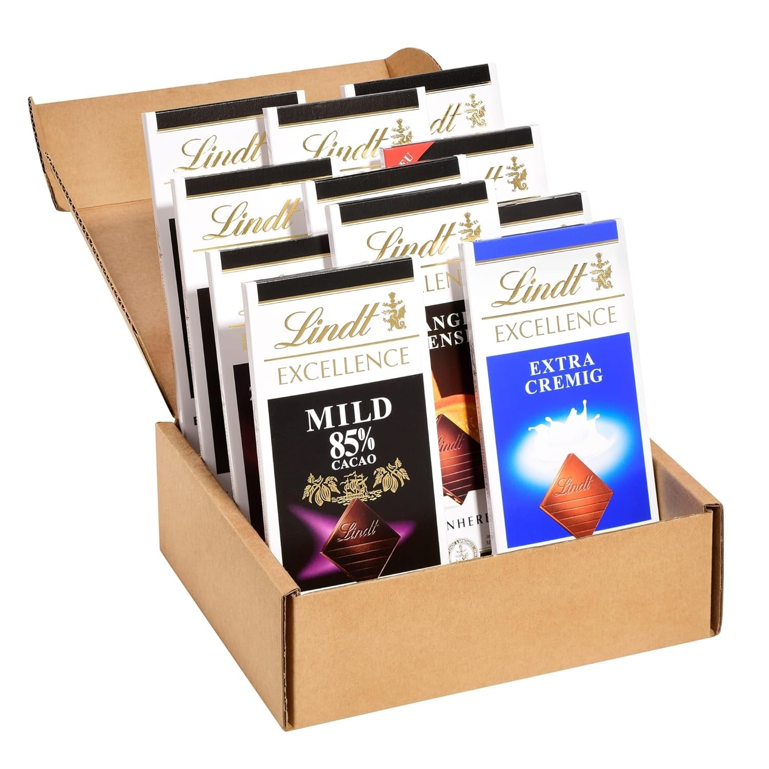 Set regalo con praline al cioccolato Lindt | 477g| 5 scatole di praline Lindt nelle varianti: Exquisite, Mini Praline, LINDOR Gift, Piccolo Grazie, Dal Cuore | Regalo pralinato | Regalo di cioccolato