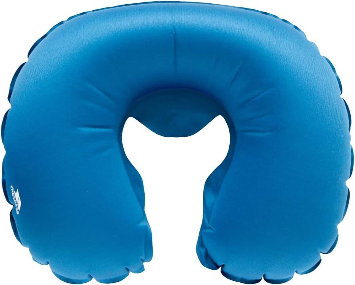 Cuscino per collo gonfiabile per volo Trespass, Blu, Taglia unica, UUACMIM30007_BLUEACH Cuscini da viaggio Naty Shop Blu Taglia standard