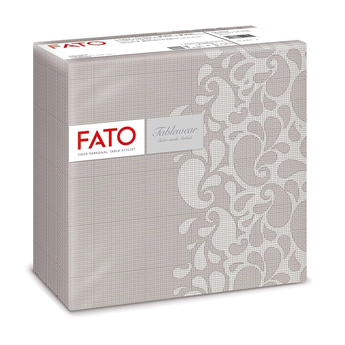 Fato - Tovaglioli carta dry, airlaid, effetto tessuto, confezione da 50 tovaglioli, 40X40 piegati in 4 formati, Decoro Tropicana