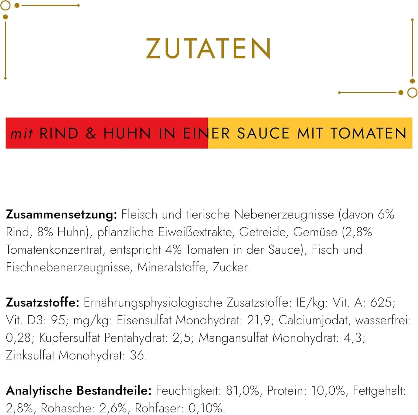 Gourmet Gold Délicatesse en Sauce alimento umido per gatti con manzo e pollo, confezione da 12 (12 x 85 g)
