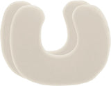 Federa nera, confezione doppia, perfetta per cuscini collo ANDAR, cotone makò (doppio jersey), non stirare e asciugare in asciugatrice, set di 2 federe con cerniera, Cuscini ortopedici cervicali certificati Oeko-Tex Naty Shop Avorio-bianco / Avorio