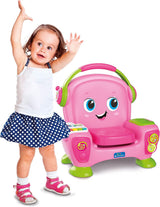 Clementoni 17755 Poltrona canto con suono e danza rosa - poltrona interattiva e multifunzionale per bambini in italiano, giocattolo 1 anno - Made in Italy, multicolore Giocattoli Bebe Naty Shop