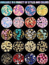 EBANKU Nail Art Strass Kit Multi Design Zubehör Mit 1 Pinzetten 1 Stück Wachsstifte Deko Diamondn Kristalle Perlen Edelsteine ​​​​Bunt Pferdeaugen Strass Metall Nieten Für Nagel DIY (1 Stück (10Er Pack))