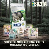 Bozita Senior 8+ Mound cibo umido per gatti con cereali e tanto pollo - 12 buste x 85g, cibo umido per gatti senza cereali e frumento - Cibo umido per gatti con 8,5% di proteine ​​e 4,5% di grassi