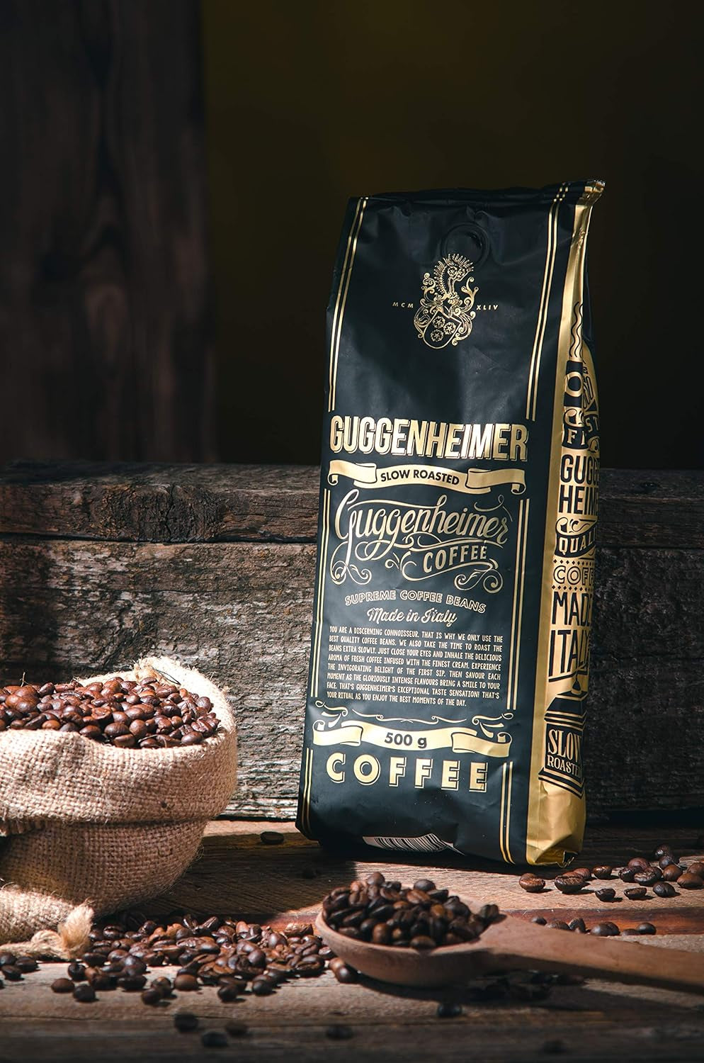 | Campione caffè in grani 1 kg | Supreme 500g e Gourmet Arabica 500g | Bassa acidità | Crema pregiata | Il miglior espresso per macchine completamente automatiche | Set degustazione caffè