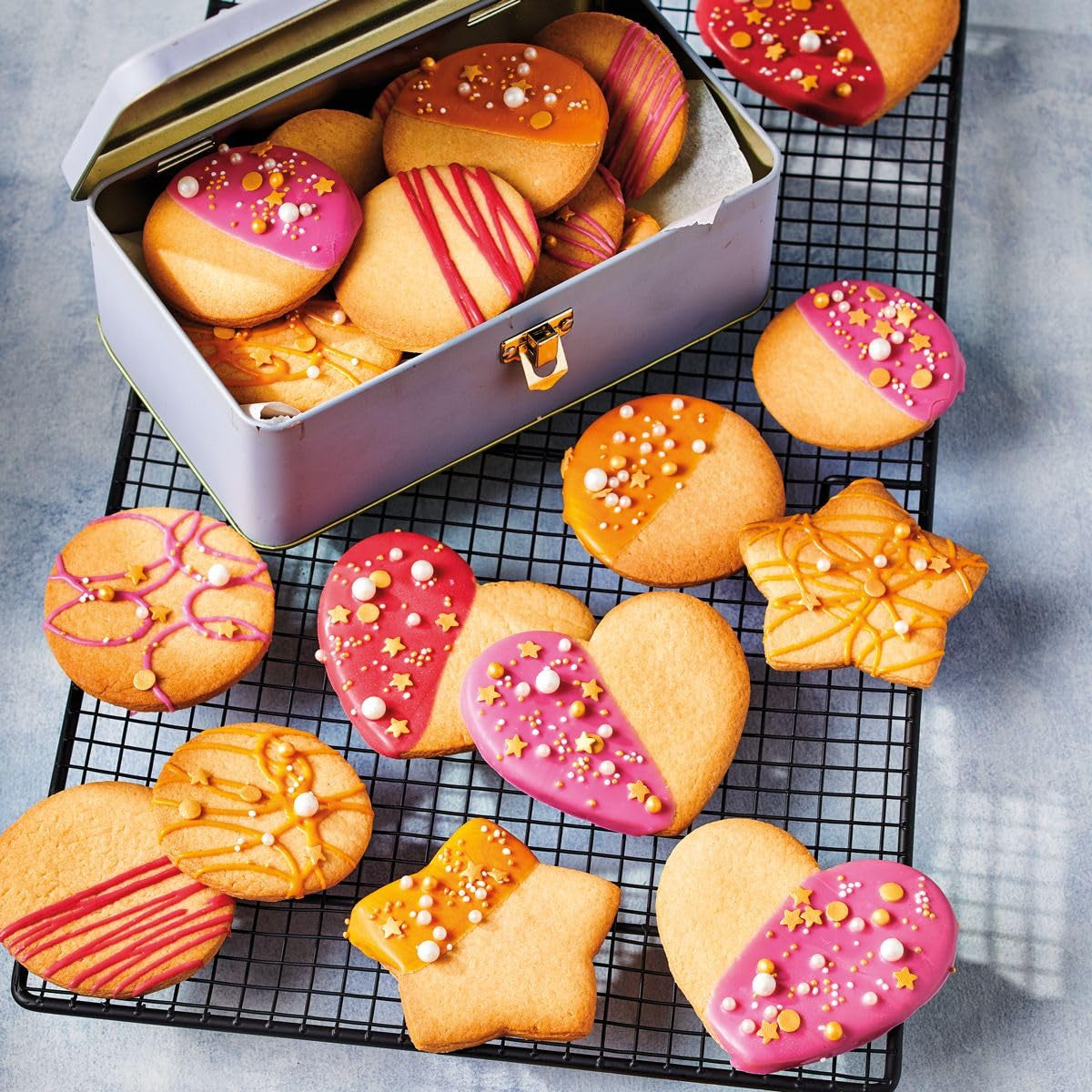 Funcakes Mix Für Kekse: Einfach Zu Verwendende, Knusprige Und Knusprige Kekse, Perfekt Zum Dekorieren Mit Fondant- Oder Royal Icing, Auch Als Tortenkruste Geeignet, Halal., 1 Kg Mix per cottura e cottura Naty Shop
