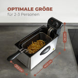 Friggitrice ad olio Bomann®, capacità 3 L, tecnologia Cool Zone e scarico, 2000 W Elettrodomestici Naty Shop