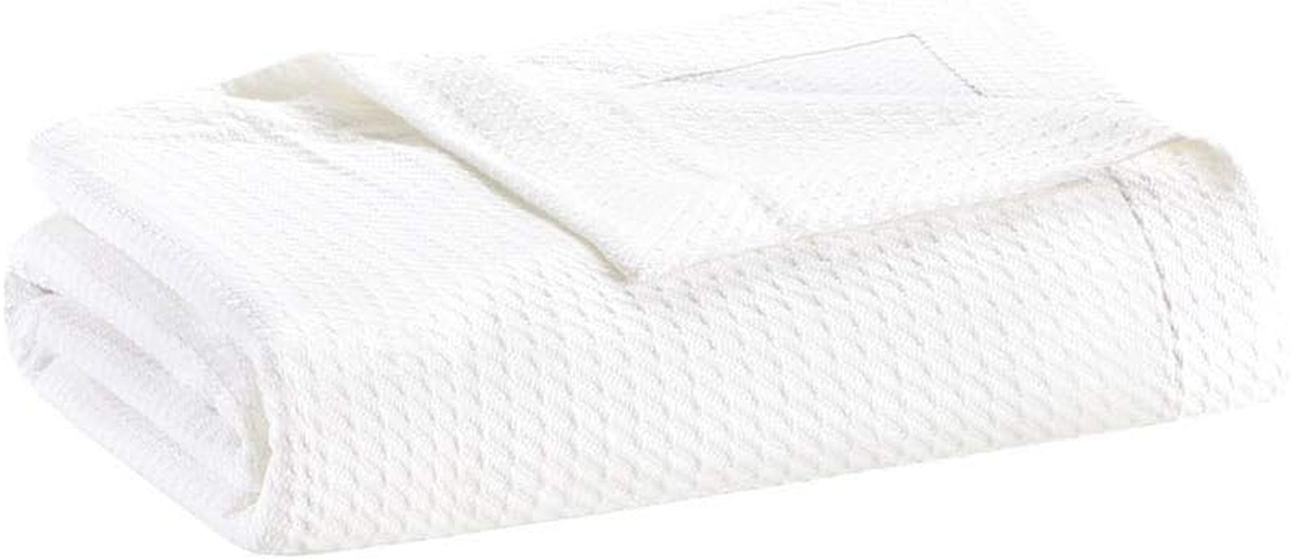 Madison Park 100% cotone egiziano, coperta trapuntata traspirante, di lusso, leggera, stagionale, in maglia di alta qualità, per divano letto e divano letto matrimoniale/letto matrimoniale, piumini e trapunte rosa Naty Shop Garden, bianco/opulento King