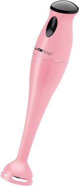 Clatronic Stabmixer/Pürierstab/Blender/Stab-Mixer/Stick/Mixstab SM 3577; Edelstahl-Schlagmesser; Per frullati, Kürbispüree, Babybrei, Milchshake; Con contenitore misto (500 ml); 180 Watt; Cucina Rosa Naty Shop Rosa