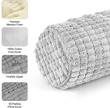 Rullo per il collo con fodera, Cuscino da viaggio in memory foam 11X45 cm, Cuscino per il collo in peluche lavabile in loco per alleviare il dolore al collo, Cuscino per il collo per casa, ufficio, viaggio Yoga Cuscini ortopedici cervicali cilindrici rotondi Naty Shop