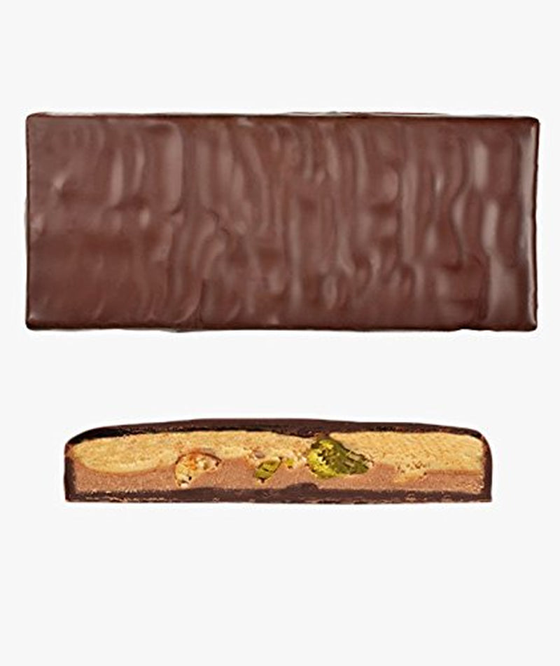 Cioccolato al latte e torrone francese, lavorato a mano (70 g) - Bio
