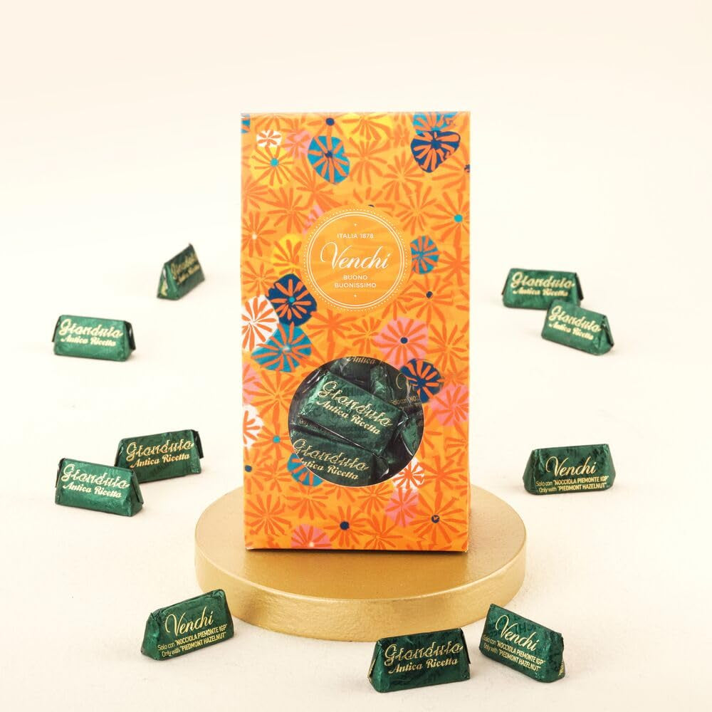 Venchi – Collezione Murrine – Confezione regalo cioccolato Gianduiotto Antica Ricetta, 300g – Con nocciole di bosco Piemonte IGP – Idea regalo – Senza glutine