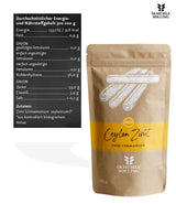 - BIO Ceylon Zimt | Ceylon Zimtpulver aus kontrolliert biologischem Anbau | Zimtpulver fein vermahlen aus ganzen Zimtstangen. Ideale per muesli, milchreis, gebäck uvm. | Contenuto: 180 g