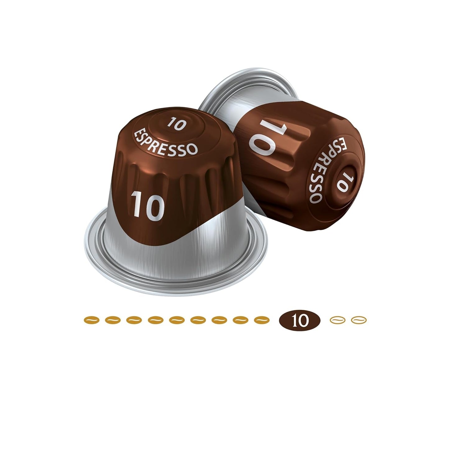Jacobs Kaffeekapseln Espresso Intenso, Intensität 10/12, 10 x 20 Getränke, compatibile Nespresso* Kaffee Kapseln, 200 Kapseln