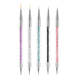 Pinsel per nail art Sularpek, 5 Stück Nageldesign Pinsel, Strumenti per punteggiare Nail Art, Pinsel per nail art, Zum Herstellen Von Nagellack, Punktieren, Feinmalerei, DIY