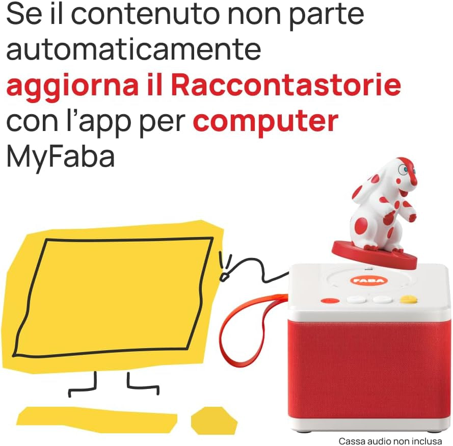 Figura sonora - Piccole storie della Pimpa - Storie e favole sonore per bambini e bambine 1-3 anni - Audible con storie e +, gioco educativo versione italiana Bebe Toys Naty Shop