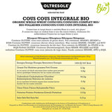 Cous cous integrale biologico 5 kg, farina integrale di grano duro biologico, ideale per antipasti e contorni sani, formato conveniente