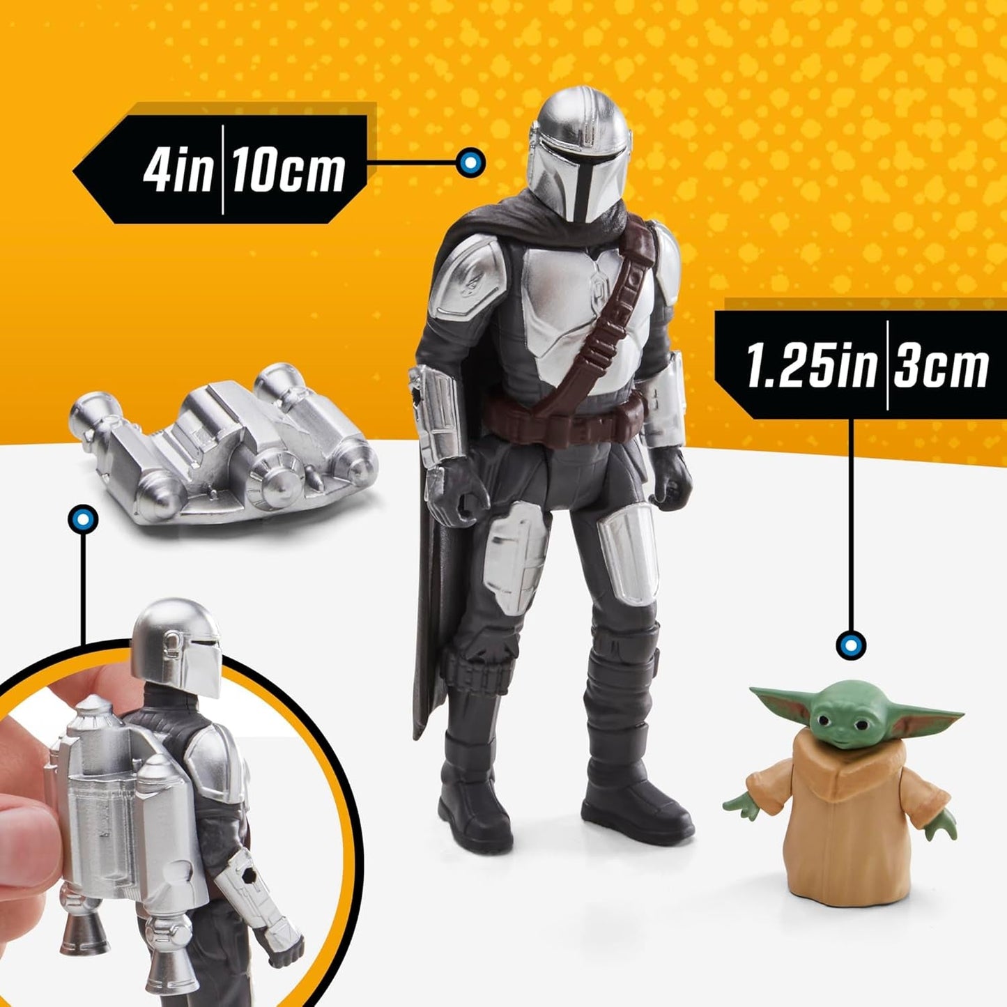 Star Wars Epic Hero Series N-1 Starfighter of the Mandalorian, grandi action figure e fantastici accessori per manovre emozionanti, emozionanti action figure regalo Naty Shop