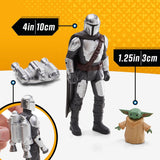 Star Wars Epic Hero Series N-1 Starfighter of the Mandalorian, grandi action figure e fantastici accessori per manovre emozionanti, emozionanti action figure regalo Naty Shop