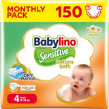 Pannolini per bambini sensibili, taglia 6, extra large (13-18 kg), 114 pannolini