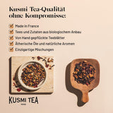 Kusmi Tea - Earl Grey Intense - Tè Nero Earl Grey Biologico con Bergamotto Forte e Limone Piccante - Tè Sfuso - Scatola di Metallo da 100g - Quantità per circa 50 tazze