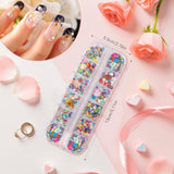 7 Boxen Strasssteine ​​​​Nägel, Kit Nail Art Strass Nagelglitzer Paillettes Nagel-Edelsteinen Kristalle Perlen Diamanten Metall Nieten Für DIY Dekoration Nageldesign (Multicolor)