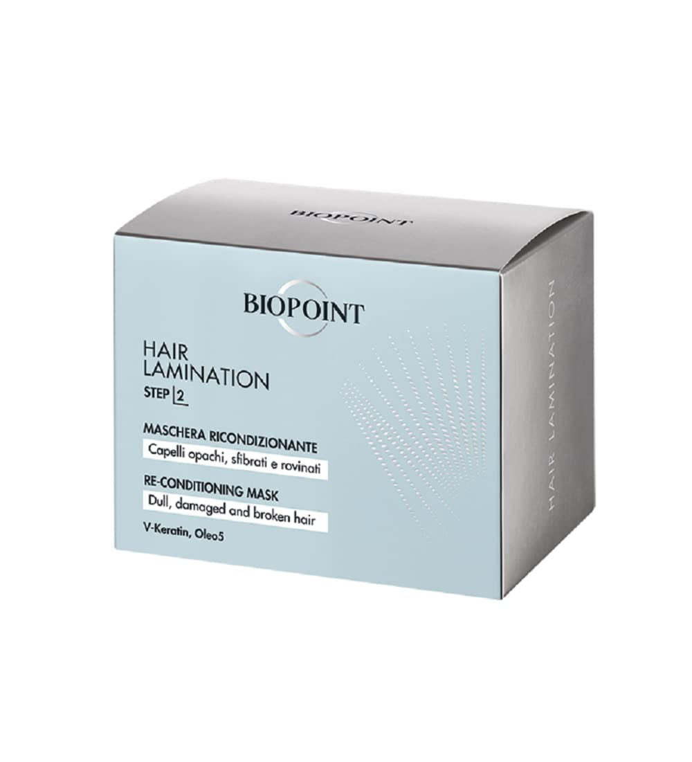 Laminazione Capelli Step 2, Maschera Riparatrice 200 ml, 6.7 Fl Oz Maschera Capelli Made in Italy Naty Shop