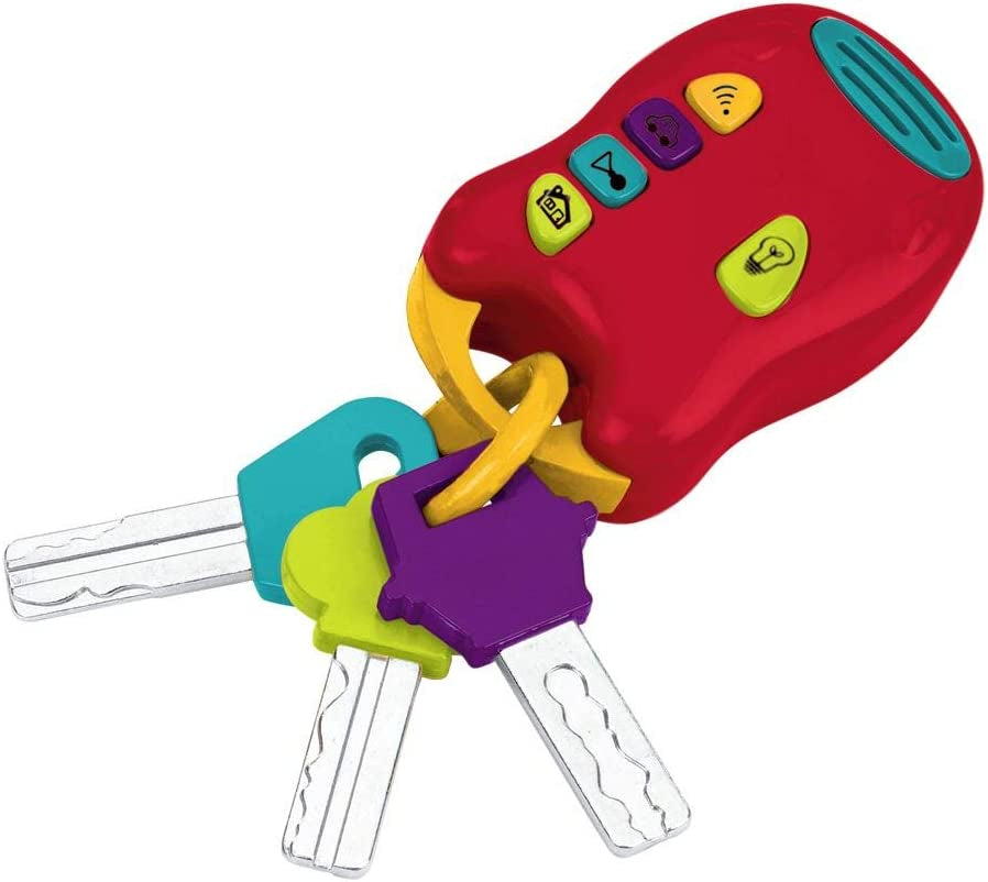 Battat toy key baby toy - Portachiavi colorato per auto con luci e suoni per bambini da 10 mesi in su Baby Toys Naty Shop key