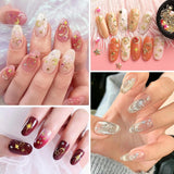 400 Pezzi Oro Argento Stern Nail Charms Nägel, 3D Metall Star Nagelkunst Dekorations, Star Nail Design Gemischt Größe Form Nägel Zubehör
