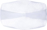 SAHEYER Cuscino ortopedico Cuscino di supporto per il collo Cuscino per la testa Cuscino ergonomico per il collo Cuscino per chi dorme sul fianco 60 x 40 x 13/11 cm Cuscino in memory foam per chi dorme sul fianco Stomaco posteriore Cuscini cervicali ortopedici Naty Shop Federa per cuscino Bianca
