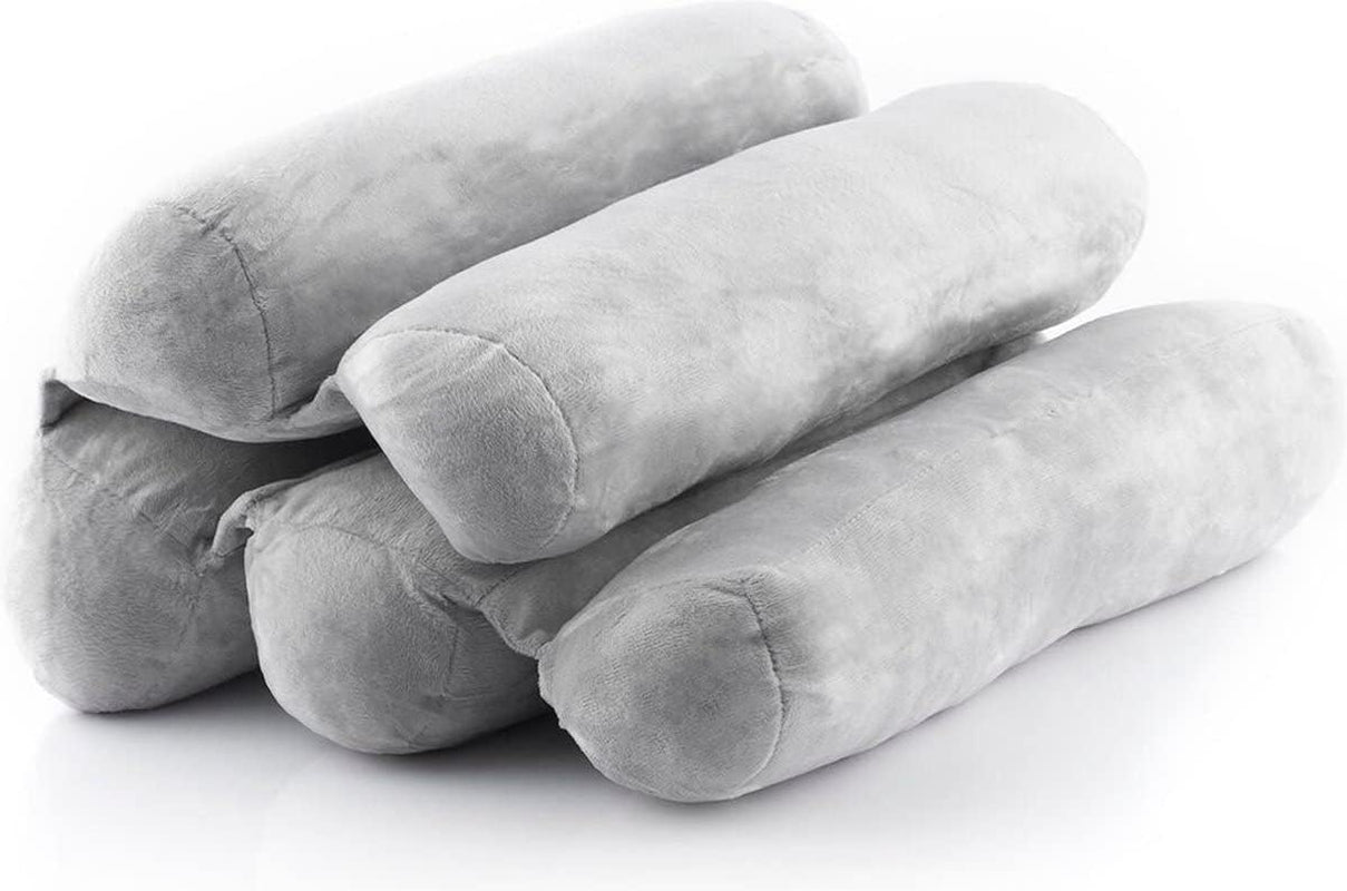 Cuscino tubolare ergonomico multifunzionale Innovagoods® 5 moduli, pieghevole, robusto e durevole, design in velluto, materiale cotone/Pp, ideale per ufficio, casa, telelavoro, auto. Cuscini standard Naty Shop Titolo predefinito