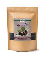 Biojoy frutti di aronia biologica (1 kg), essiccati e interi (Aronia melanocarpa) Prodotti disidratati Naty Shop 1 kg (1 confezione)