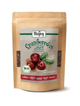Mirtilli rossi secchi biologici Biojoy (1 kg), mirtilli rossi dolcificati con sciroppo di mela Prodotti disidratati Naty Shop 250 G